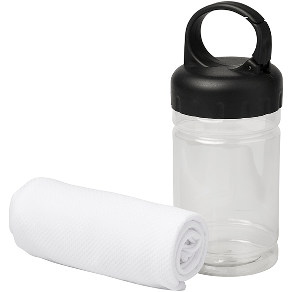 Verfrissende handdoek in Pet Container